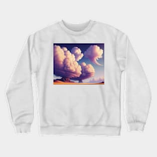 Great Clouds on Desert Crewneck Sweatshirt